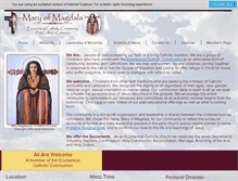 Tablet Screenshot of marymagdalafc.org